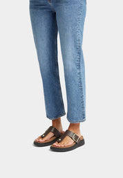 FITFLOP Gen-FF Buckle Leather Toe-Post Sandals (Women)