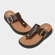 FITFLOP Gen-FF Buckle Leather Toe-Post Sandals (Women)