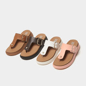 FITFLOP Gen-FF Buckle Leather Toe-Post Sandals (Women)