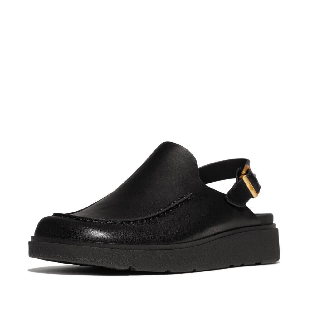 FITFLOP GEN-FF LEATHER BACK-STRAP MOC MULES (Women)