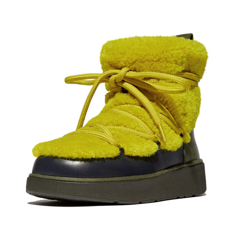 FitFlop - GEN-FF X ROKSANDA CURLY-SHEARLING LACE ANKLE BOOTS