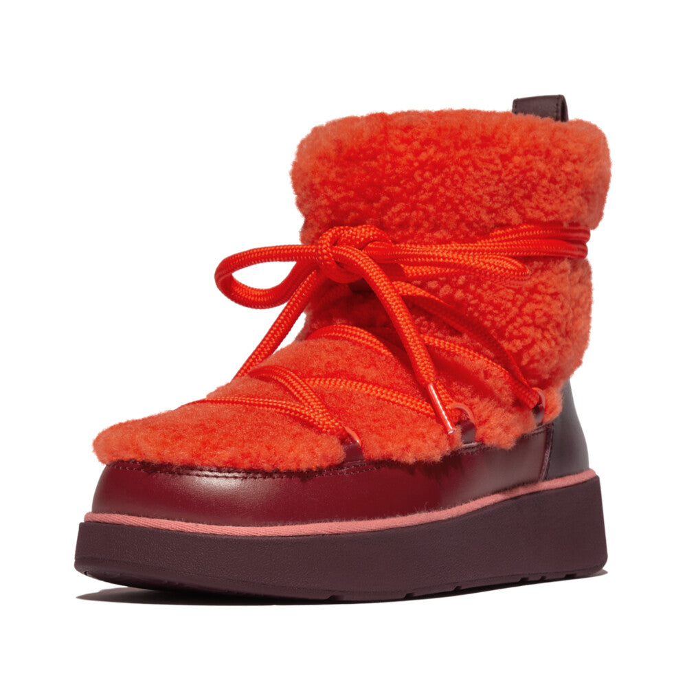 FitFlop - GEN-FF X ROKSANDA CURLY-SHEARLING LACE ANKLE BOOTS