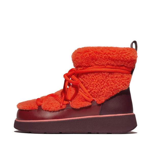 FitFlop - GEN-FF X ROKSANDA CURLY-SHEARLING LACE ANKLE BOOTS