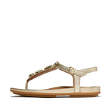 FITFLOP Gracie Ultra-Jewel Leather T-Bar Sandals (Women)