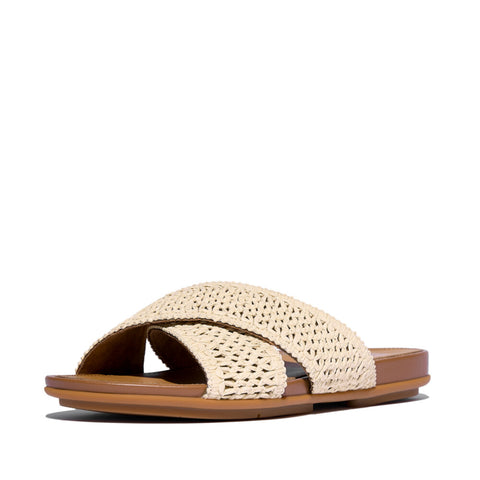 FITFLOP GRACIE WOVEN CROSS SLIDES (Women)