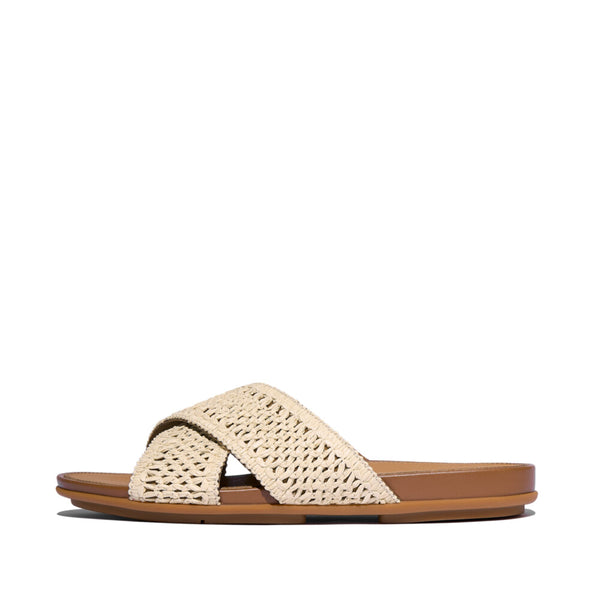 FITFLOP GRACIE WOVEN CROSS SLIDES (Women)