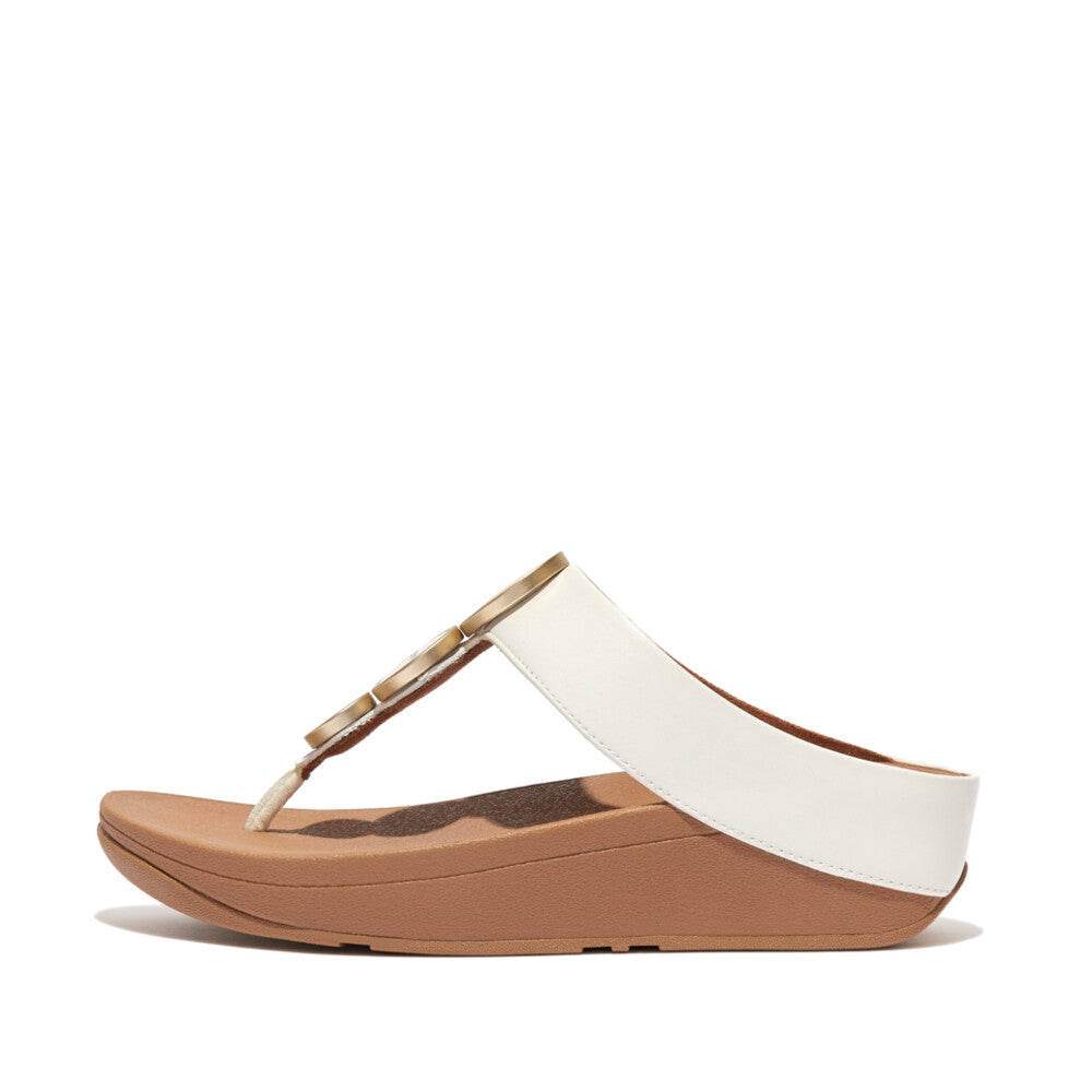 FITFLOP HALO METALLIC-TRIM TOE-POST SANDALS (Women)