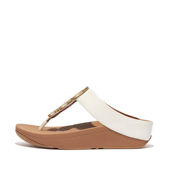 FITFLOP HALO METALLIC-TRIM TOE-POST SANDALS (Women)