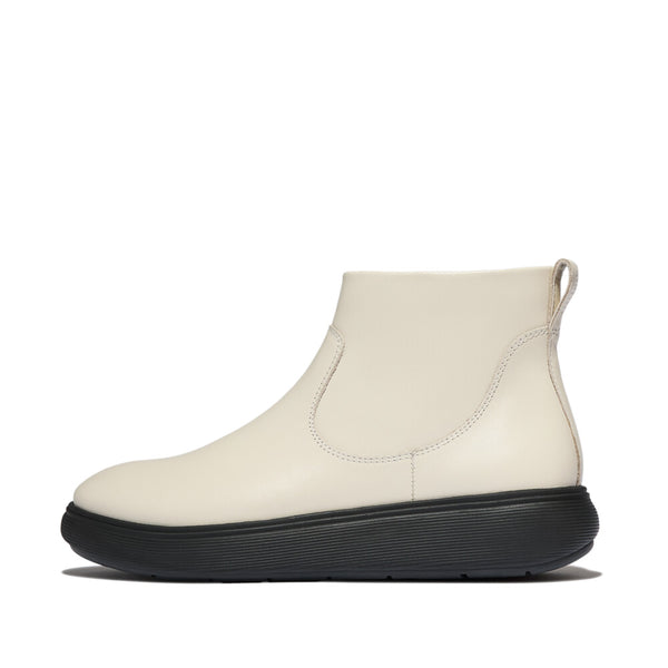 FITFLOP iQ-COMFF LEATHER ZIP ANKLE BOOTS (Women)