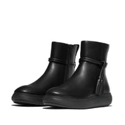 FITFLOP F-Mode Gem-Trim Leather Flatform Chelsea Boots (Women)