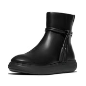 FITFLOP F-Mode Gem-Trim Leather Flatform Chelsea Boots (Women)
