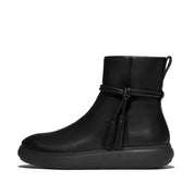 FITFLOP F-Mode Gem-Trim Leather Flatform Chelsea Boots (Women)