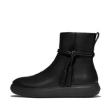 FITFLOP F-Mode Gem-Trim Leather Flatform Chelsea Boots (Women)