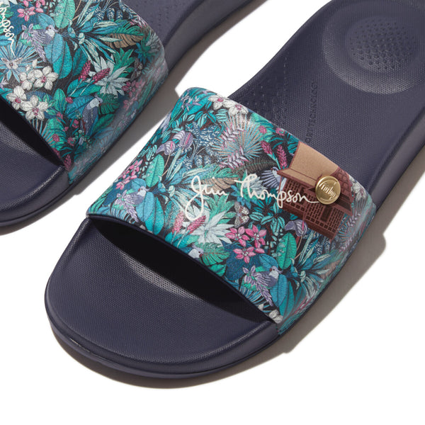 Fitflop iQUSHION X JIM THOMPSON WATER-RESISTANT SLIDES (WOMEN)