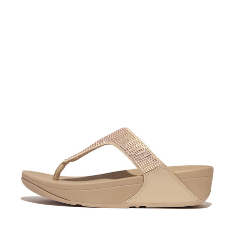 FITFLOP LULU CRYSTAL EMBELLISHED TOE-POST SANDALS (Women)