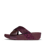 FITFLOP Lulu Crystal-Mix Metallic Cross Slides (Women)