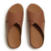 FITFLOP Lulu Lux Graphic-Weave Leather Cross Slides (Women)