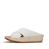 FITFLOP Lulu Lux Graphic-Weave Leather Cross Slides (Women)