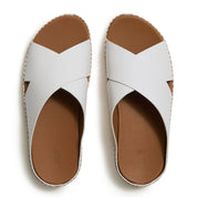FITFLOP Lulu Lux Graphic-Weave Leather Cross Slides (Women)