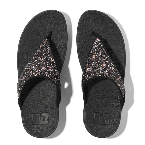 FITFLOP LULU MULTI-TONAL GLITTER TOE-POST SANDALS (Women)