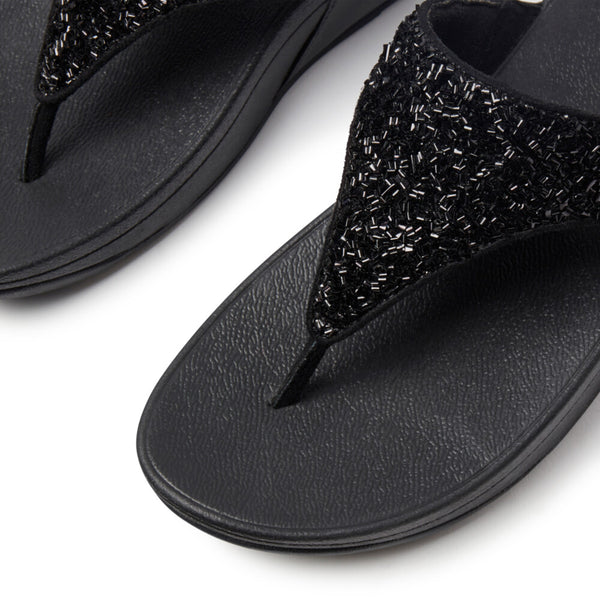 FITFLOP LULU SHIMMERFOIL TOE-THONGS (Women)