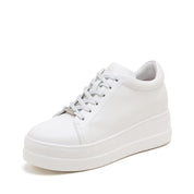 MILLIE'S Off-White Leather Casual Shoes (Women)