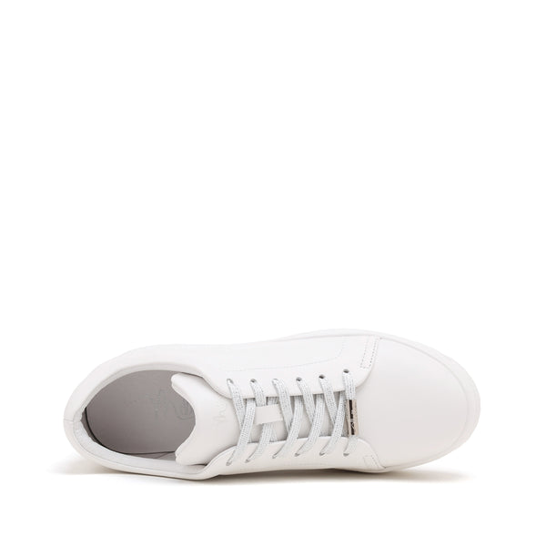 Off-white leather women's casual shoes