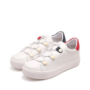 JIPI JAPA Leather Casual Shoes (Red/Blue) (Women)