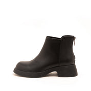 MILLIE'S Black Cowhide Leather Boots (Women)
