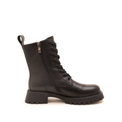 MILLIE'S Black Leather Leather Boots (Women)