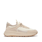 FITFLOP F-Mode Suede/Knit Flatform Slip-On Laced Sneakers (Women)