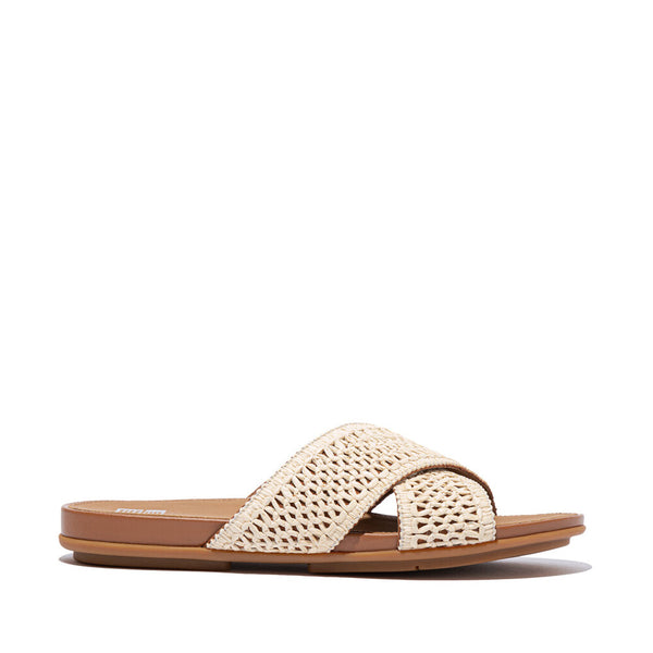FITFLOP GRACIE WOVEN CROSS SLIDES (Women)