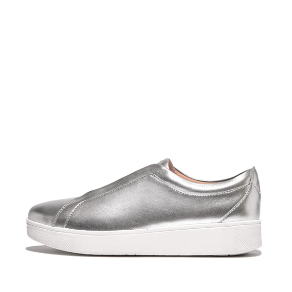 RALLY ELASTIC METALLIC LEATHER SLIP-ON SNEAKERS