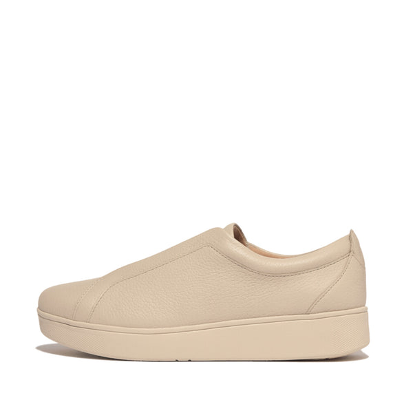 RALLY ELASTIC TUMBLED-LEATHER SLIP-ON SNEAKERS