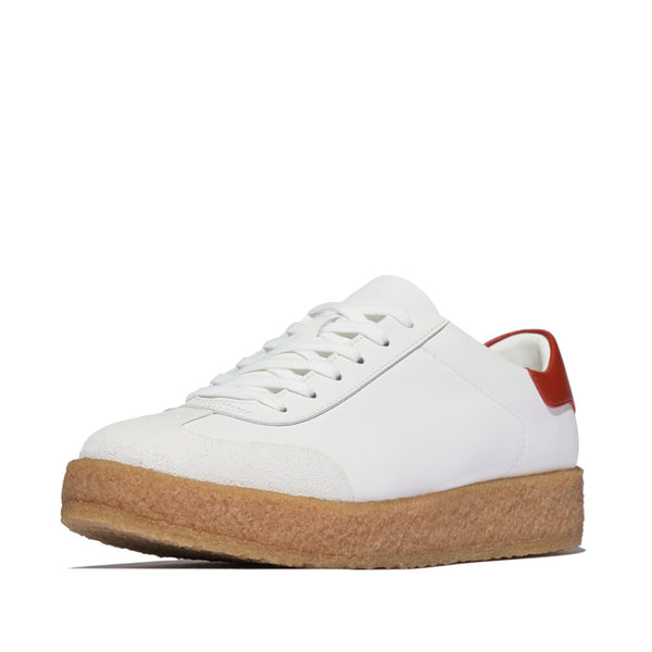 FITFLOP RALLY T-TOE LEATHER CREPE SNEAKERS (Women)