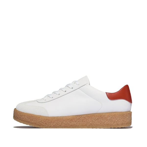 FITFLOP RALLY T-TOE LEATHER CREPE SNEAKERS (Women)