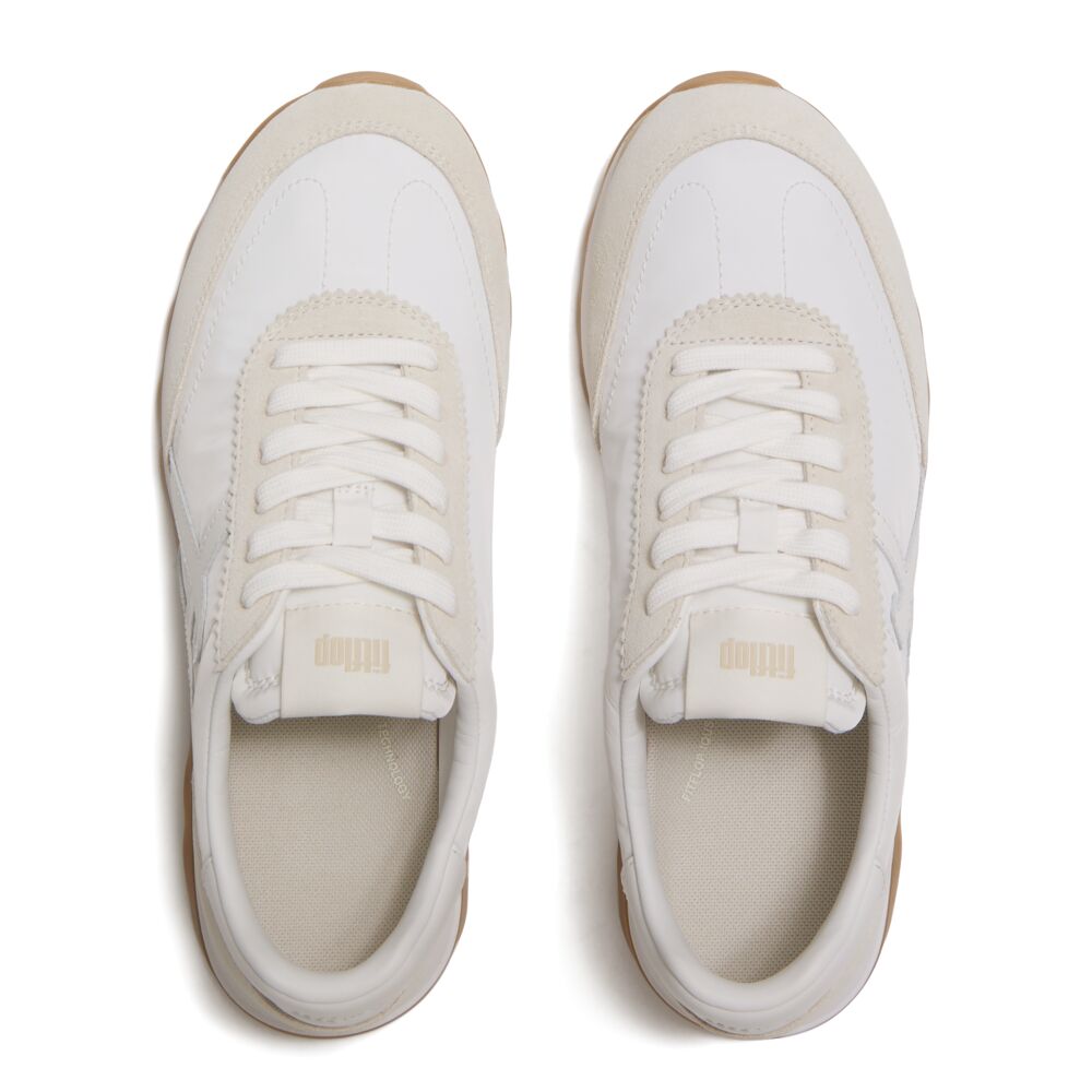 FITFLOP Retro-Q FF Fabric/Suede Sneakers (Women)