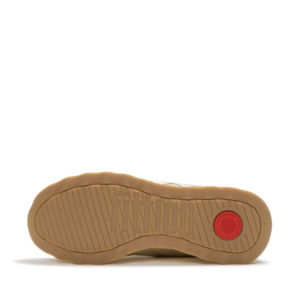 FITFLOP Retro-Q FF Metallic-Fabric/Suede Sneakers (Women)