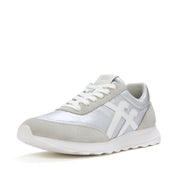 FITFLOP Retro-Q FF Metallic-Fabric/Suede Sneakers (Women)