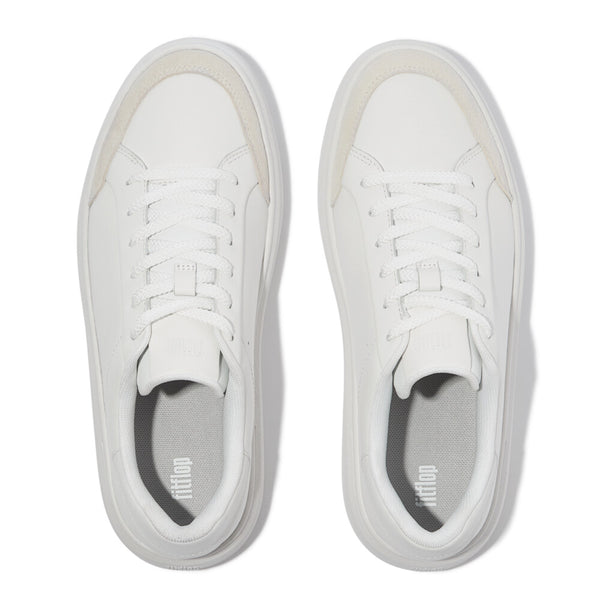FITFLOP RTG METALLIC-LEATHER SNEAKERS