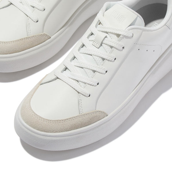 FITFLOP RTG METALLIC-LEATHER SNEAKERS