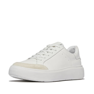 FITFLOP RTG METALLIC-LEATHER SNEAKERS