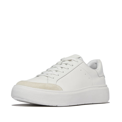 FITFLOP RTG METALLIC-LEATHER SNEAKERS
