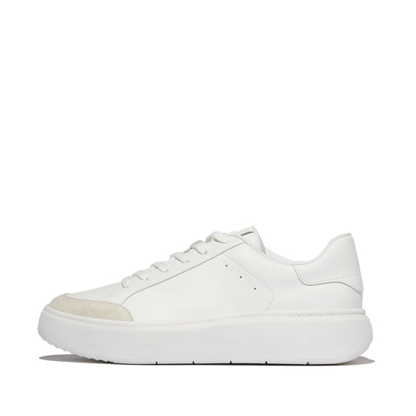 FITFLOP RTG METALLIC-LEATHER SNEAKERS