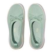 FITFLOP SUPER-Q Bow Crystal-Trim Knit Ballet Flats (Women)