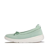 FITFLOP SUPER-Q Bow Crystal-Trim Knit Ballet Flats (Women)