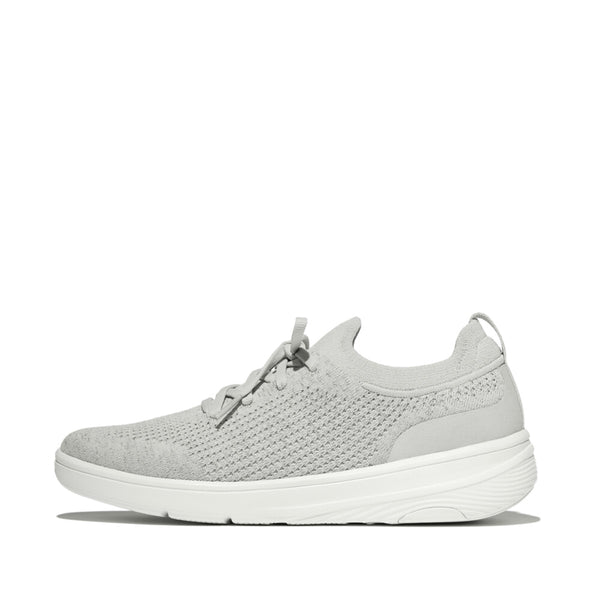 FITFLOP SUPER-Q KNIT SLIP-ON LACED SNEAKERS