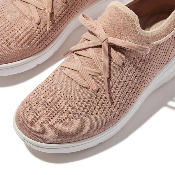 SUPER-Q KNIT SLIP-ON LACED SNEAKERS (WOMEN)