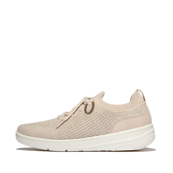 FITFLOP SUPER-Q KNIT SLIP-ON LACED SNEAKERS