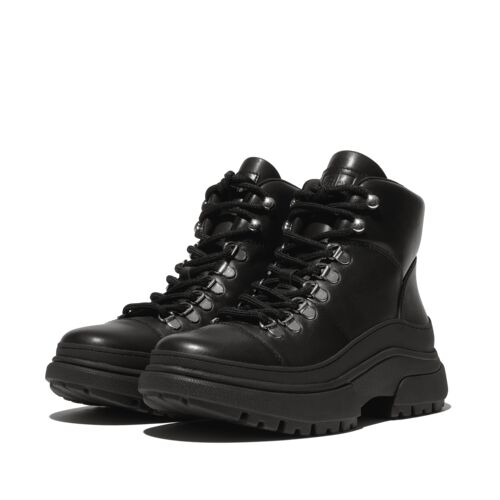 FITFLOP Wylder Leather Hiker-Lace Boots (Women)